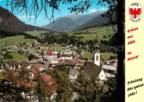 AK / Ansichtskarte Arzl_Pitztal Fliegeraufnahme Arzl Pitztal