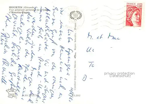 AK / Ansichtskarte Hourtin Vue generale aerienne de la plage dHourtin Plage Hourtin