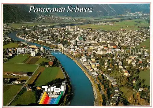 AK / Ansichtskarte Schwaz_Tirol am Inn Fliegeraufnahme Schwaz Tirol