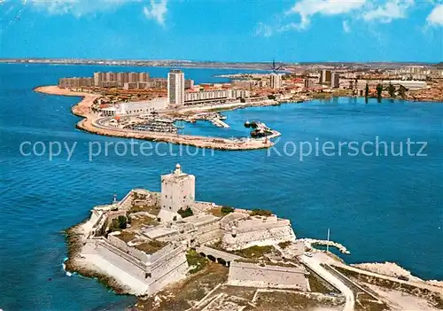 AK / Ansichtskarte Port de Bouc Vue aerienne La Tour carree et son enceinte bastionnee batie par Vauban Port de Bouc