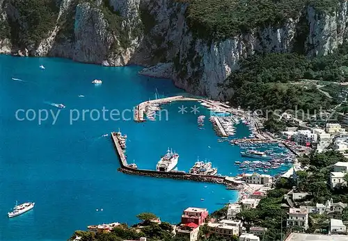 AK / Ansichtskarte Marina_Grande_Capri Fliegeraufnahme Marina_Grande_Capri