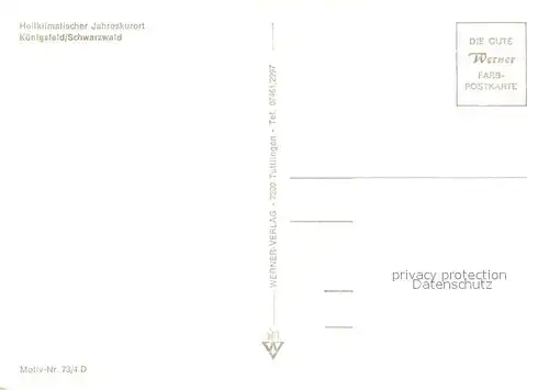AK / Ansichtskarte Koenigsfeld_Schwarzwald Fliegeraufnahme Koenigsfeld Schwarzwald
