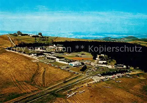 AK / Ansichtskarte Obernhausen Fliegeraufnahme mit Pension Hohe Rhoen Obernhausen