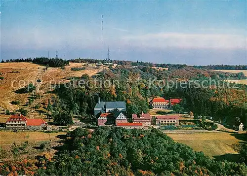 AK / Ansichtskarte Kloster_Kreuzberg Fliegeraufnahme mit Berggasthof Hahn Kloster_Kreuzberg