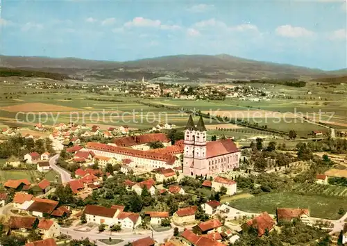 AK / Ansichtskarte Niederalteich_Donau Benediktiner Abtei Fliegeraufnahme Niederalteich Donau