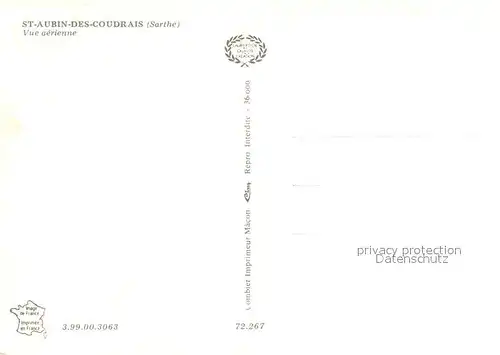 AK / Ansichtskarte Saint Aubin des Coudrais Vue aerienne Saint Aubin des Coudrais