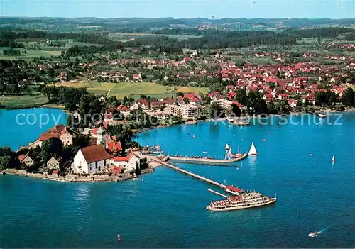 AK / Ansichtskarte Wasserburg_Bodensee Fliegeraufnahme Wasserburg Bodensee