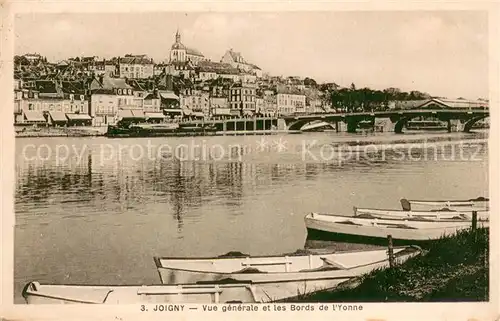 AK / Ansichtskarte Joigny_Yonne Vue generale et les Bords de l Yonne Joigny Yonne