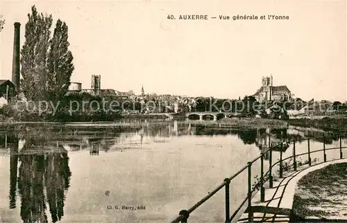AK / Ansichtskarte Auxerre Vue generale et l Yonne Auxerre