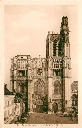 AK / Ansichtskarte Sens_Yonne La Cathedrale Sens_Yonne