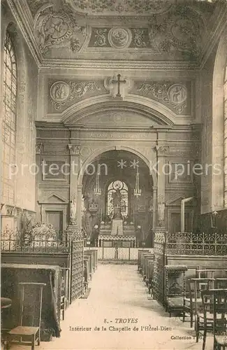 AK / Ansichtskarte Troyes_Aube Interieur de la Chapelle de lHotel Dieu Troyes Aube