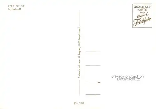 AK / Ansichtskarte Bayrischzell Streinhof Gaestehaus Pension Bayrischzell