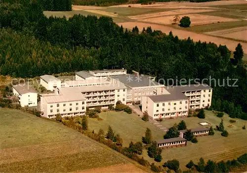 AK / Ansichtskarte Bad_Steben LVA Sanatorium Frankenwarte im Frankenwald Fliegeraufnahme Bad_Steben