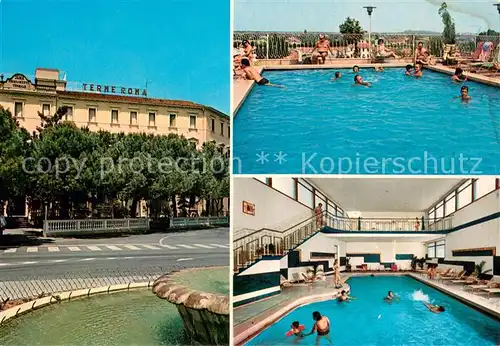 AK / Ansichtskarte Abano_Terme Hotel Roma Piscina Piazza Repubblica Abano Terme