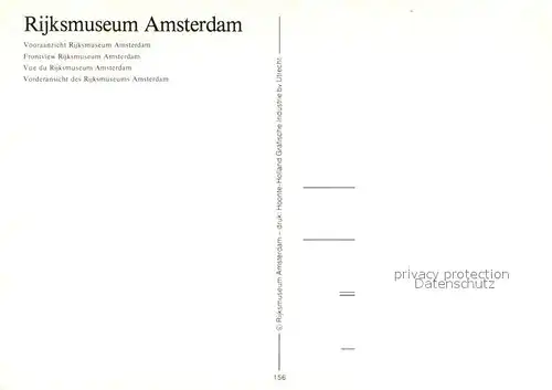 AK / Ansichtskarte Amsterdam_Niederlande Rijksmuseum Amsterdam_Niederlande