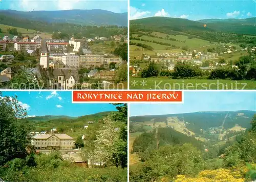 AK / Ansichtskarte Rokytnice_nad_Jizerou Teilansichten Bergdorf Landschaftspanorama Riesengebirge Rokytnice_nad_Jizerou