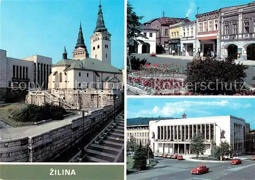 AK / Ansichtskarte Zilina Motive Innenstadt Kirche Kulturpalast Zilina