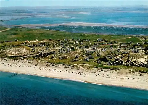 AK / Ansichtskarte Rantum_Sylt Nordseeinsel Fliegeraufnahme Rantum Sylt