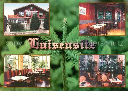 AK / Ansichtskarte Oberhof_Thueringen Cafe Restaurant Luisensitz Oberhof Thueringen