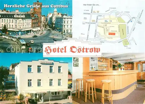 AK / Ansichtskarte Cottbus Hotel Ostrow Stadtzentrum Cottbus