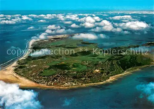 AK / Ansichtskarte Borkum Nordseeinsel Fliegeraufnahme Borkum