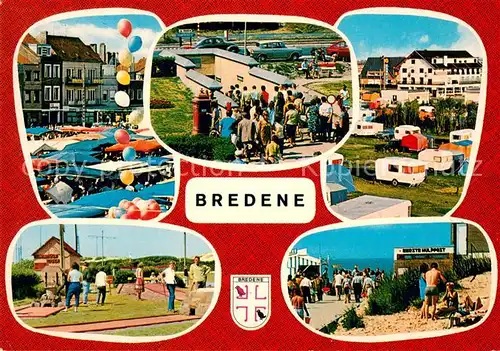 AK / Ansichtskarte Bredene Marktplatz Minigolf Campingplatz Strandweg Bredene