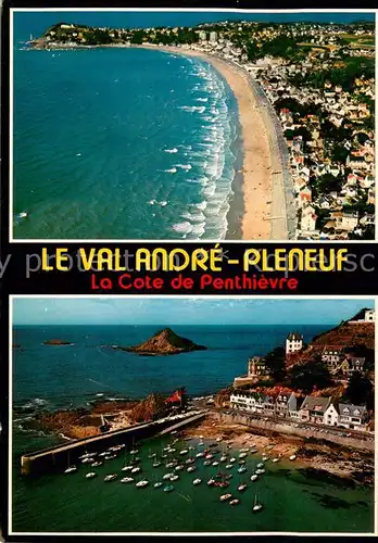 AK / Ansichtskarte Le_Val_Andre Grande Plage Port du Piegu et le Verdelet vue aerienne Le_Val_Andre