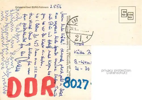 AK / Ansichtskarte Burg_Fehmarn Hotels Strand Ostseeheilbad Fliegeraufnahme Burg Fehmarn