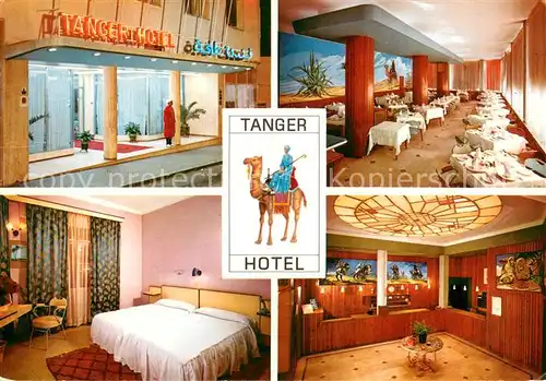 AK / Ansichtskarte Tanger_Tangier_Tangiers Tanger Hotel Entree Restaurant Chambre Tanger_Tangier_Tangiers