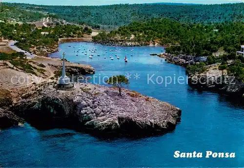 AK / Ansichtskarte Santa_Ponsa_Mallorca_Islas_Baleares Vista aerea de una de sus caletas Santa_Ponsa