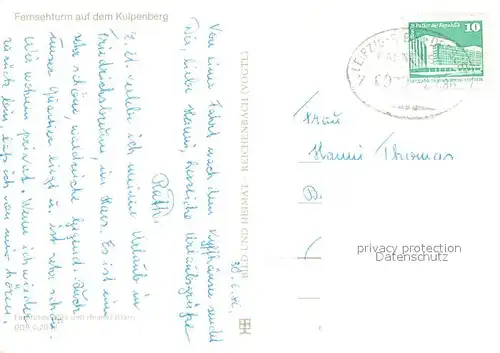AK / Ansichtskarte Kyffhaeuser Fernsehturm auf dem Kulpenberg Restaurant Kyffhaeuser