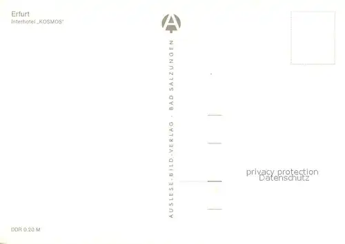 AK / Ansichtskarte Erfurt Interhotel Kosmos Erfurt
