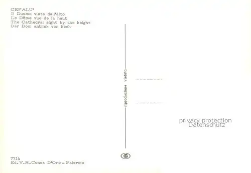 AK / Ansichtskarte Cefalu Il Duomo visto dall alto Cefalu