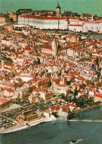 AK / Ansichtskarte Prag_Prahy_Prague The City of Prague Museum Langweil s Model of Prague Prag_Prahy_Prague