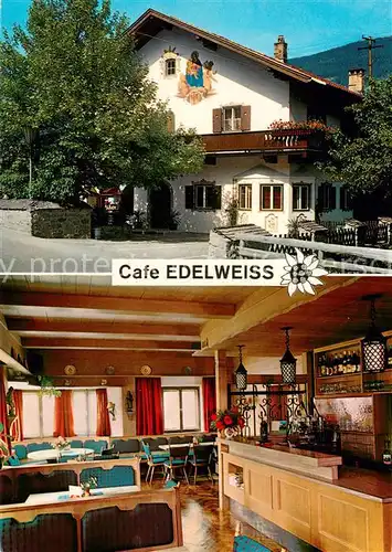 AK / Ansichtskarte Fuegen Cafe Edelweiss Gastraum Fuegen