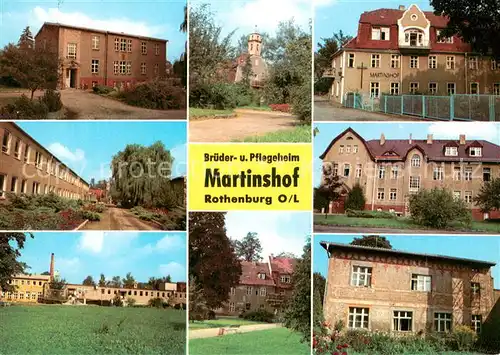 AK / Ansichtskarte Rothenburg_Oberlausitz Brueder  und Pflegeheim Martinshof Rothenburg_Oberlausitz