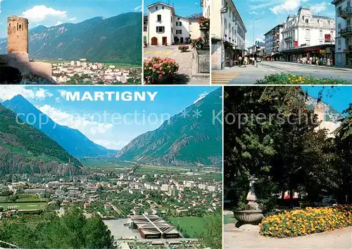 AK / Ansichtskarte Martigny_VS Panorama Tour Parc Centre ville Martigny VS