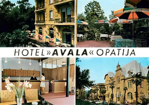AK / Ansichtskarte Opatija_Istrien Hotel Avala Restaurant Terrasse Opatija_Istrien