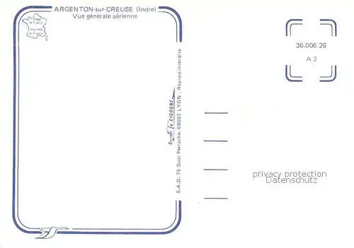 AK / Ansichtskarte Argenton sur Creuse Vue aerienne Argenton sur Creuse