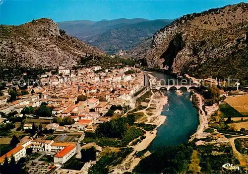 AK / Ansichtskarte Anduze Vue aerienne Anduze