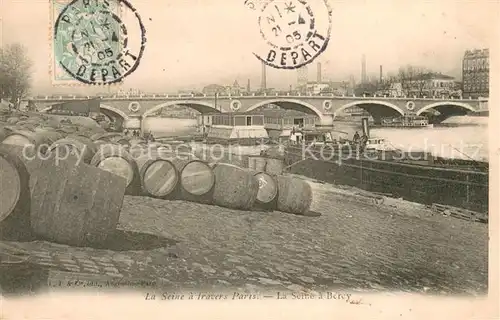 AK / Ansichtskarte Paris La Seine a travers Paris La Seine a Bercy Paris