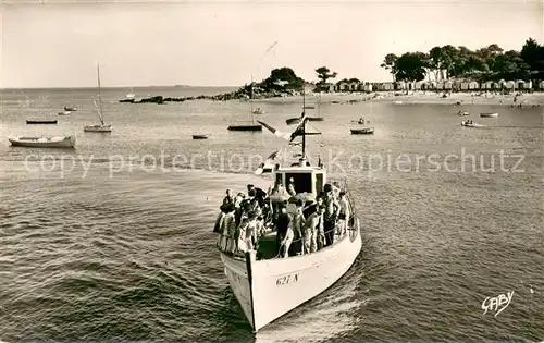 AK / Ansichtskarte Ile_de_Noirmoutier La Vedette Corsaire Arrivant a l Estacade Ile_de_Noirmoutier