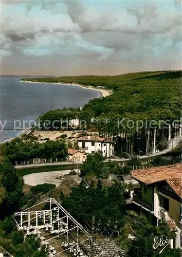 AK / Ansichtskarte Bassin_d_Arcachon Le Pyla La Route de la Corniche et la Foret Bassin_d_Arcachon