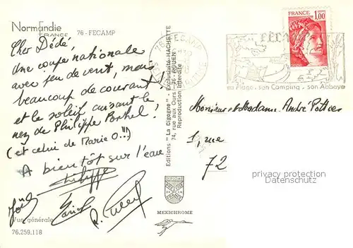 AK / Ansichtskarte Fecamp Vue generale Fecamp