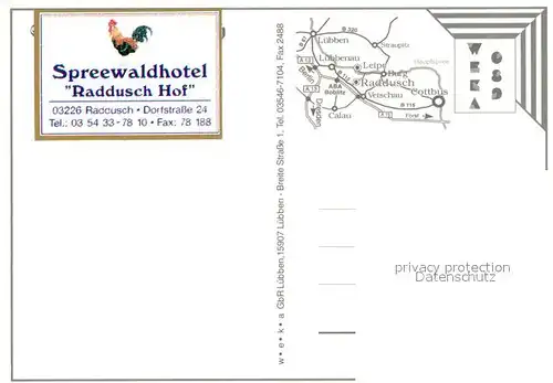 AK / Ansichtskarte Raddusch Spreewaldhotel Raddusch Hof Raddusch