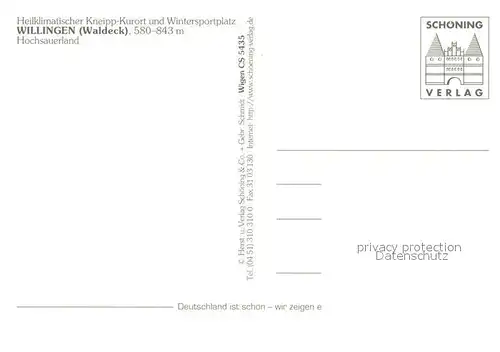 AK / Ansichtskarte Willingen_Sauerland Fliegeraufnahme Willingen_Sauerland