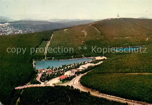 AK / Ansichtskarte Hahnenklee Bockswiese_Harz Fliegeraufnahme Sporthotel Caf? Kreuzeck Hahnenklee Bockswiese
