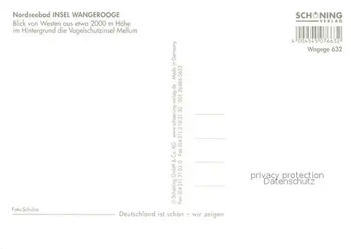 AK / Ansichtskarte Wangerooge_Nordseebad Fliegeraufnahme Wangerooge_Nordseebad