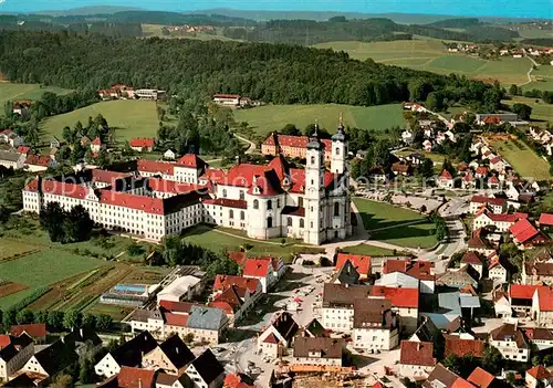 AK / Ansichtskarte Ottobeuren Fliegeraufnahme Basilika Ottobeuren
