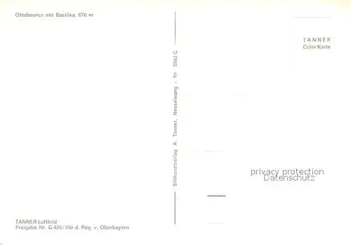 AK / Ansichtskarte Ottobeuren Fliegeraufnahme Basilika Ottobeuren